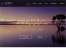 Tablet Screenshot of jlewistherapy.com